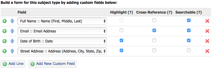 Create custom fields for first and last names