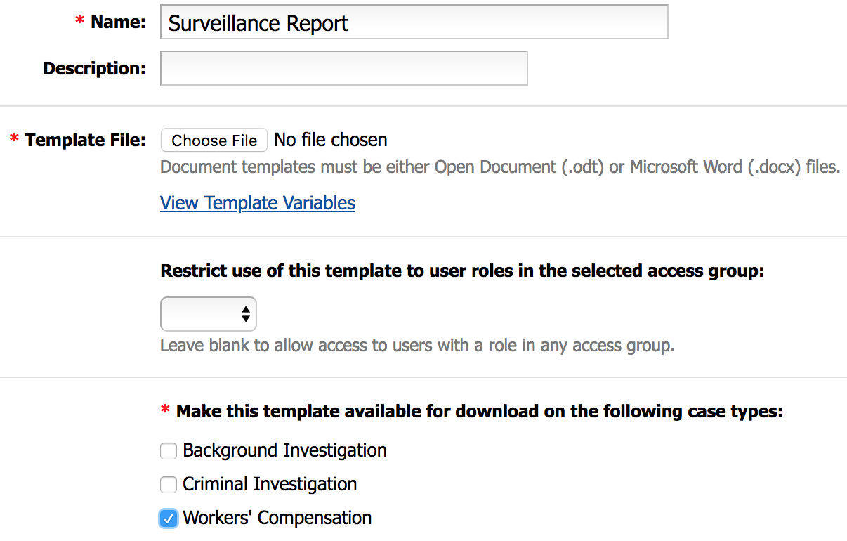 How to Setup Document Templates – Trackops Support Center